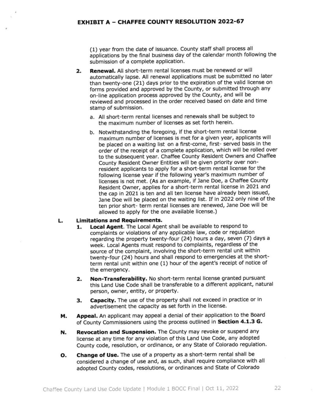Chaffee County Updated Short Term Rental (STR) Licensing Information